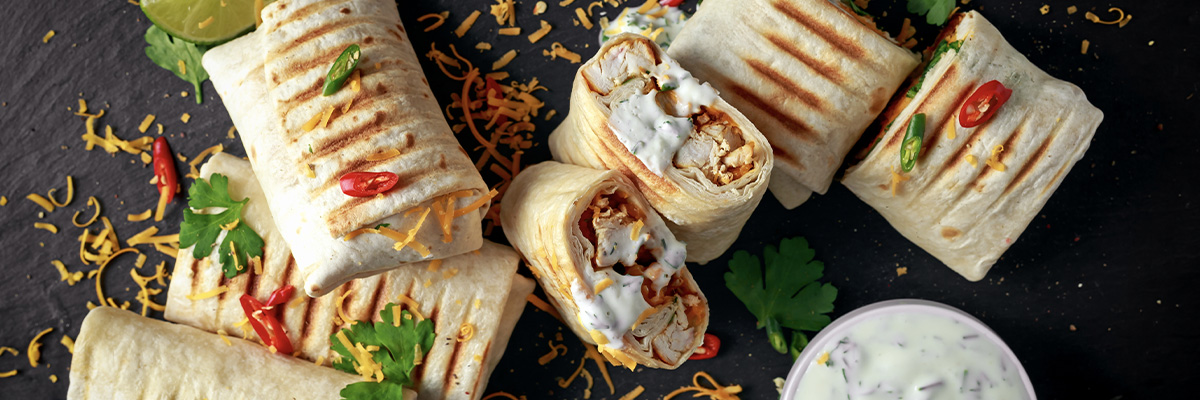 Kanalla täytetyt burritot 