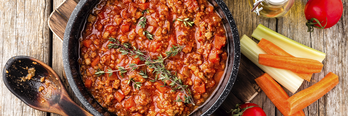 hirvi jauheliha bolognese