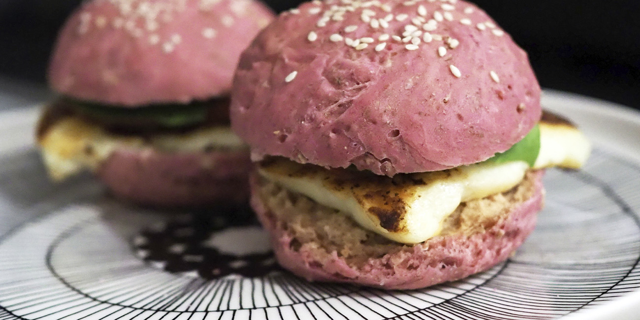Pinkit halloumiburgerit